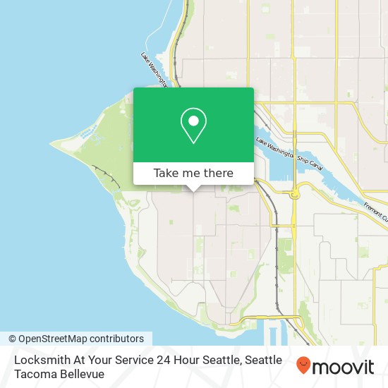 Mapa de Locksmith At Your Service 24 Hour Seattle
