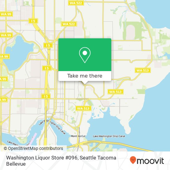 Mapa de Washington Liquor Store #096