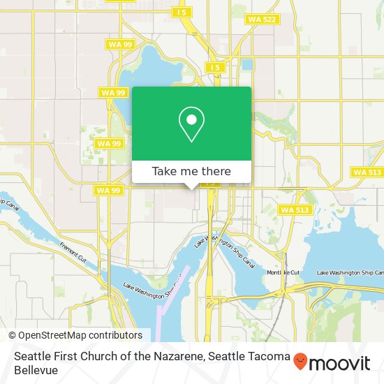 Mapa de Seattle First Church of the Nazarene