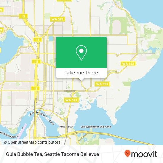 Gula Bubble Tea map