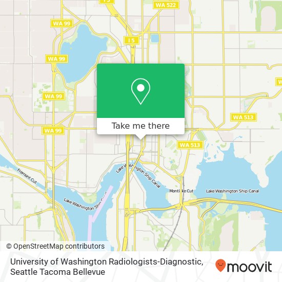 Mapa de University of Washington Radiologists-Diagnostic