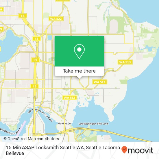 15 Min ASAP Locksmith Seattle WA map