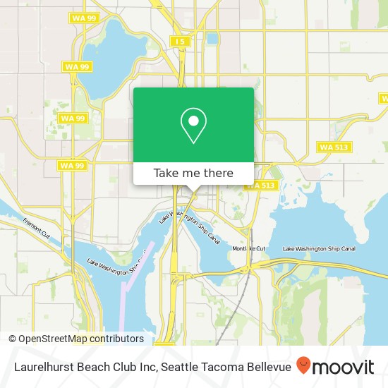 Mapa de Laurelhurst Beach Club Inc