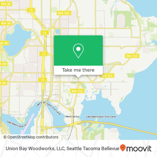 Mapa de Union Bay Woodworks, LLC