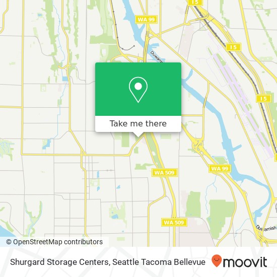 Shurgard Storage Centers map