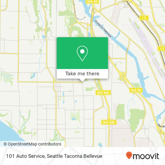 101 Auto Service map