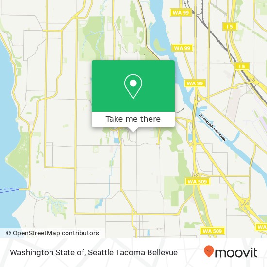 Washington State of map