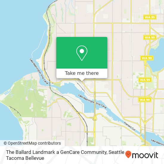 The Ballard Landmark a GenCare Community map