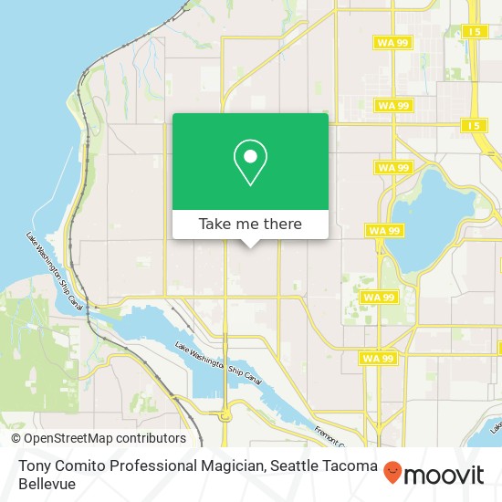 Tony Comito Professional Magician map