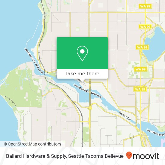 Mapa de Ballard Hardware & Supply