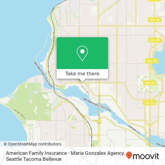 Mapa de American Family Insurance - Maria Gonzales Agency