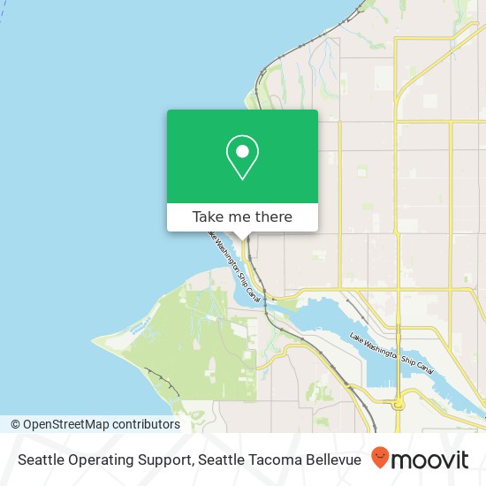 Seattle Operating Support map