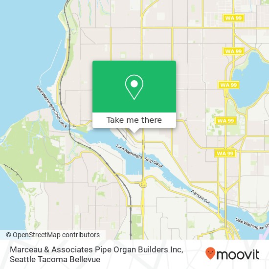 Marceau & Associates Pipe Organ Builders Inc map