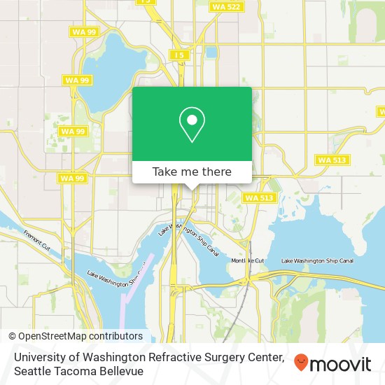 Mapa de University of Washington Refractive Surgery Center