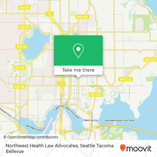 Mapa de Northwest Health Law Advocates