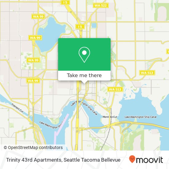 Trinity 43rd Apartments map