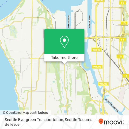 Seattle Evergreen Transportation map