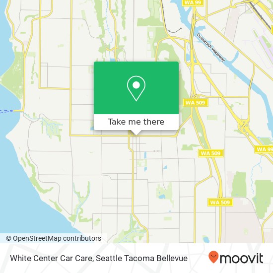 White Center Car Care map