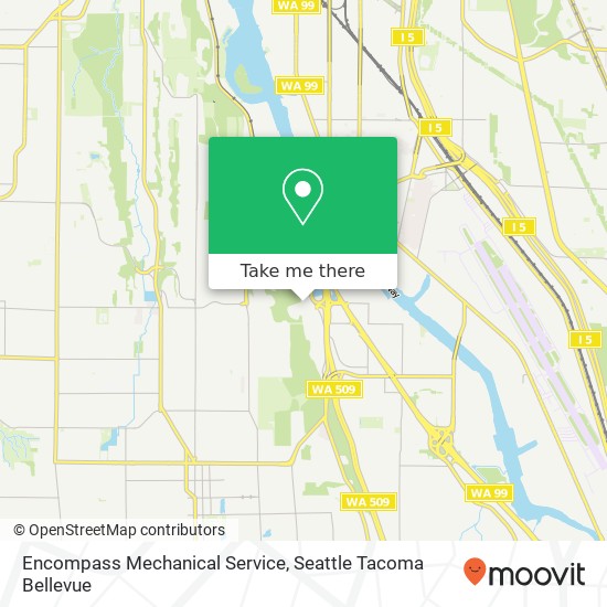 Encompass Mechanical Service map