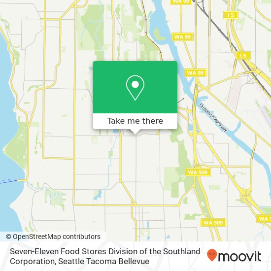 Mapa de Seven-Eleven Food Stores Division of the Southland Corporation