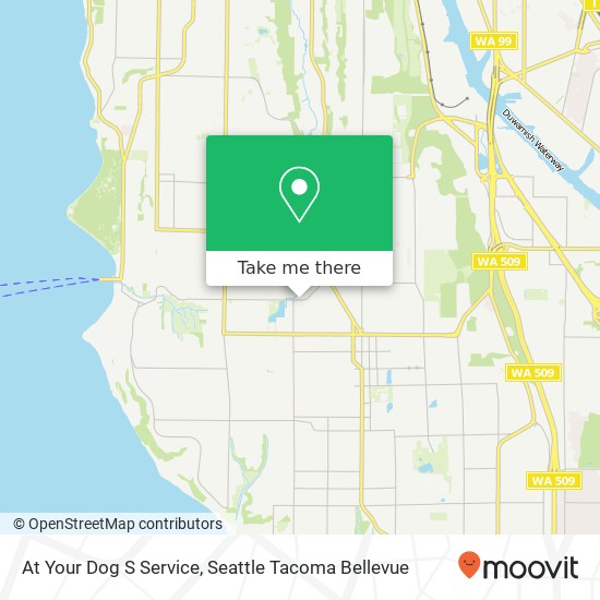 At Your Dog S Service map