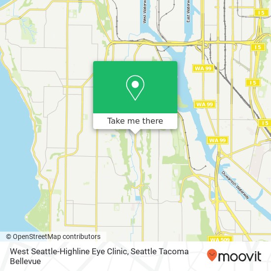 West Seattle-Highline Eye Clinic map