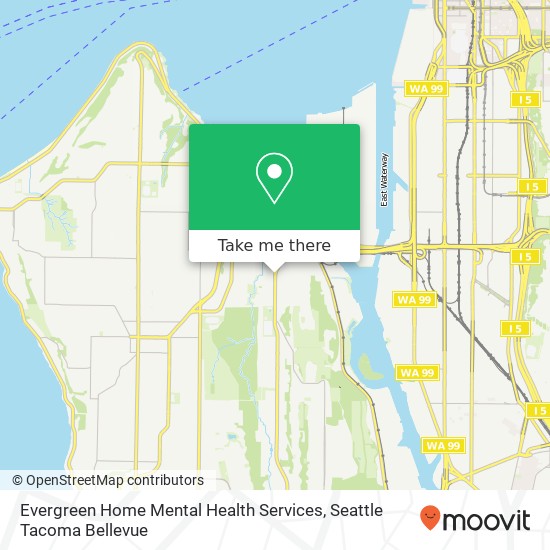 Mapa de Evergreen Home Mental Health Services