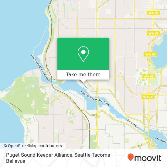Puget Sound Keeper Alliance map