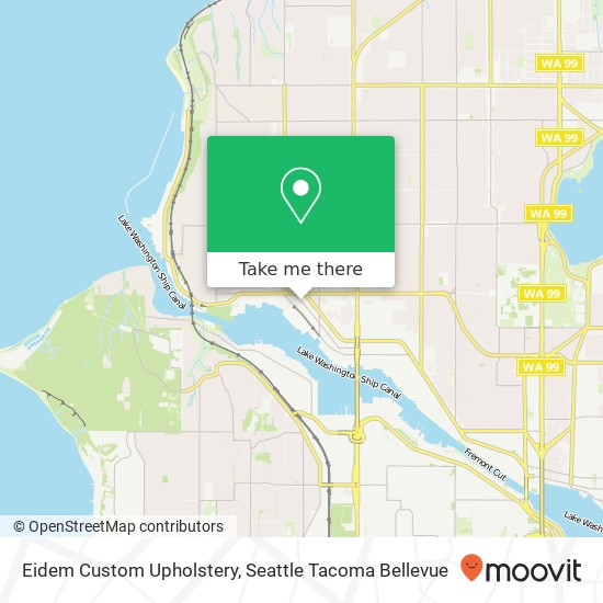 Eidem Custom Upholstery map