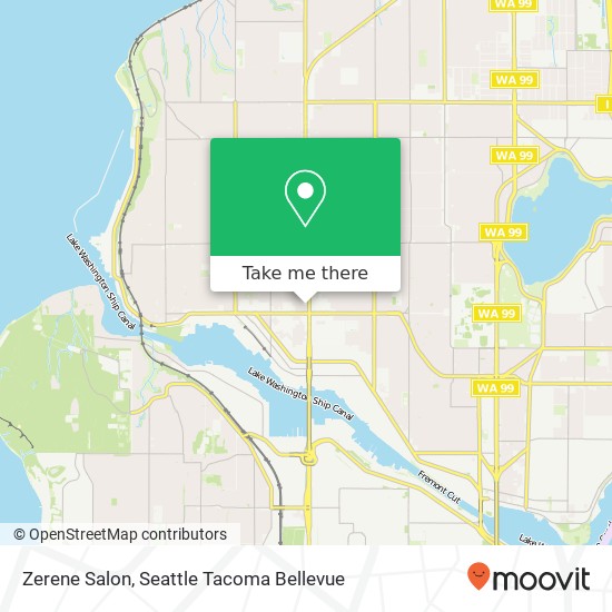 Zerene Salon map