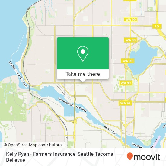 Mapa de Kelly Ryan - Farmers Insurance