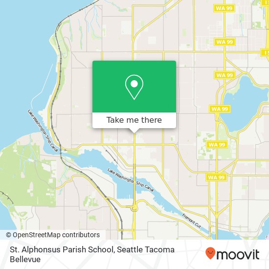 St. Alphonsus Parish School map