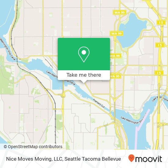 Mapa de Nice Moves Moving, LLC