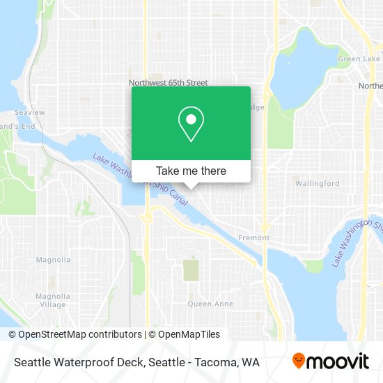 Mapa de Seattle Waterproof Deck