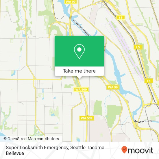 Super Locksmith Emergency map