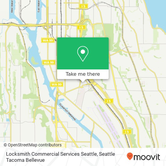 Mapa de Locksmith Commercial Services Seattle