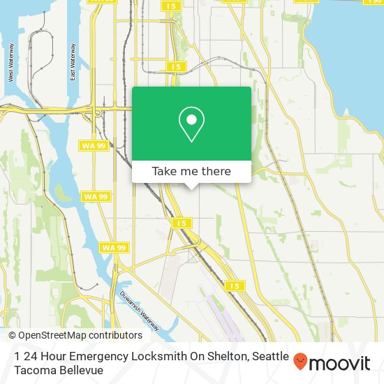 Mapa de 1 24 Hour Emergency Locksmith On Shelton