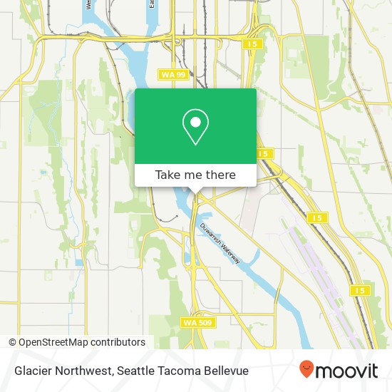 Glacier Northwest map