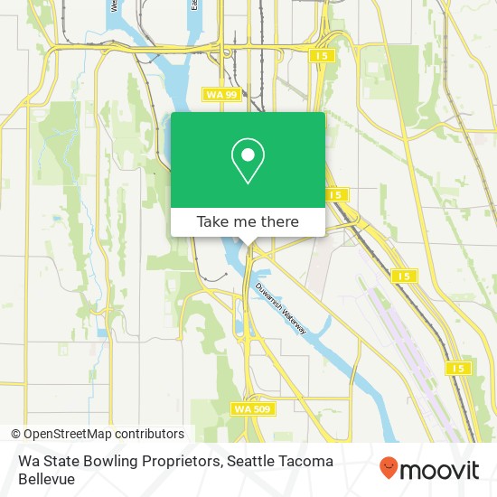 Wa State Bowling Proprietors map