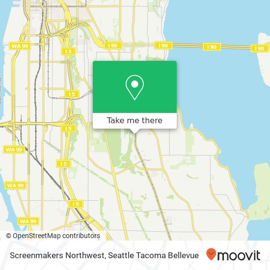 Mapa de Screenmakers Northwest