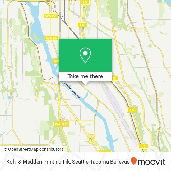 Mapa de Kohl & Madden Printing Ink