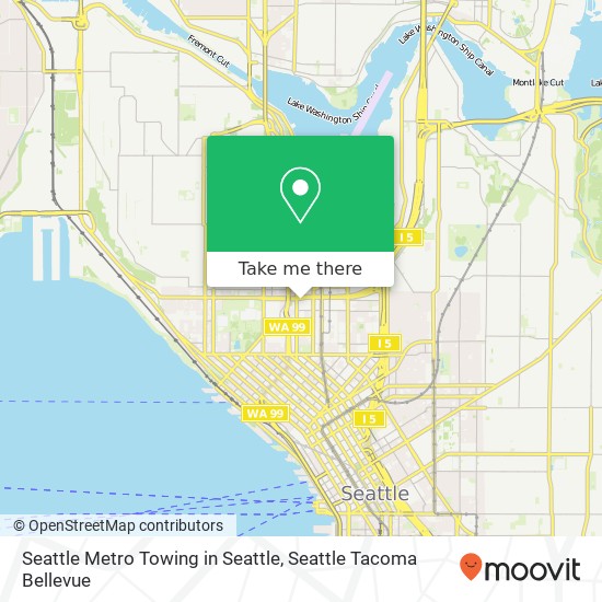 Seattle Metro Towing in Seattle map