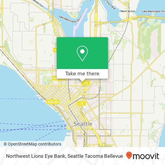 Northwest Lions Eye Bank map