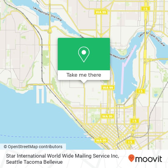 Mapa de Star International World Wide Mailing Service Inc