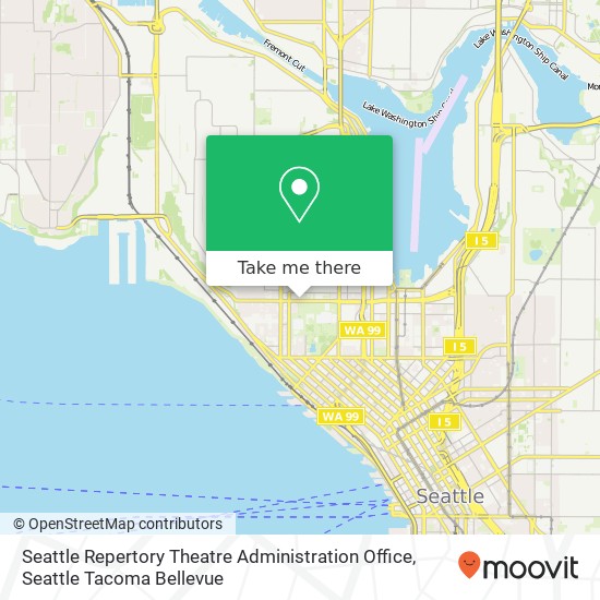 Mapa de Seattle Repertory Theatre Administration Office