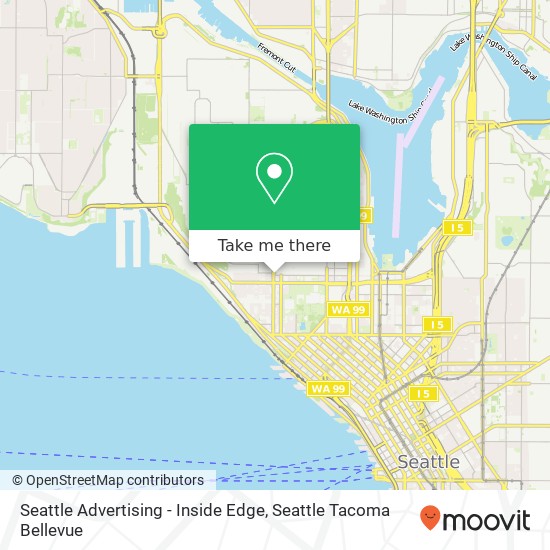 Seattle Advertising - Inside Edge map