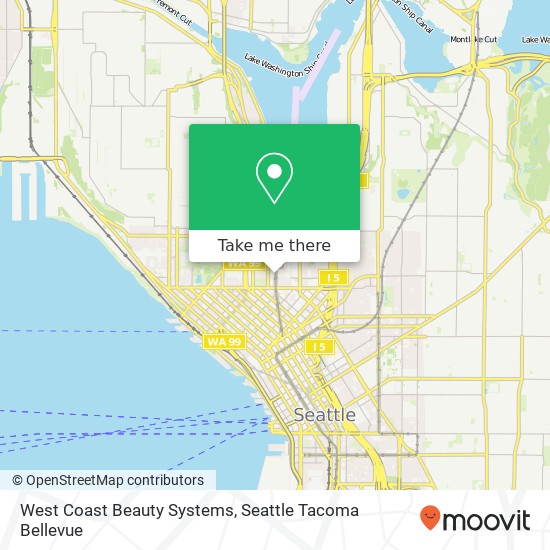 West Coast Beauty Systems map