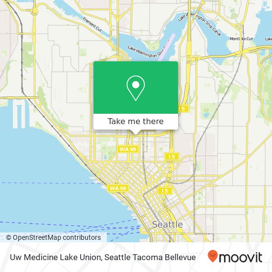 Uw Medicine Lake Union map