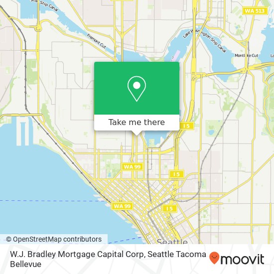 Mapa de W.J. Bradley Mortgage Capital Corp