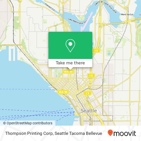 Thompson Printing Corp map